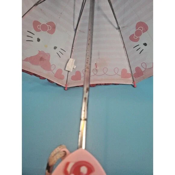 Hello Kitty Kids Umbrella Pink Hearts 2014 READ - Picture 11 of 16